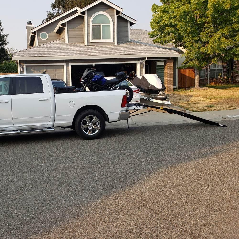 Ramps 10' Heavy-Duty 4-Beam Arched Motorcycle Loading Ramp - 1,500 lb. Capacity