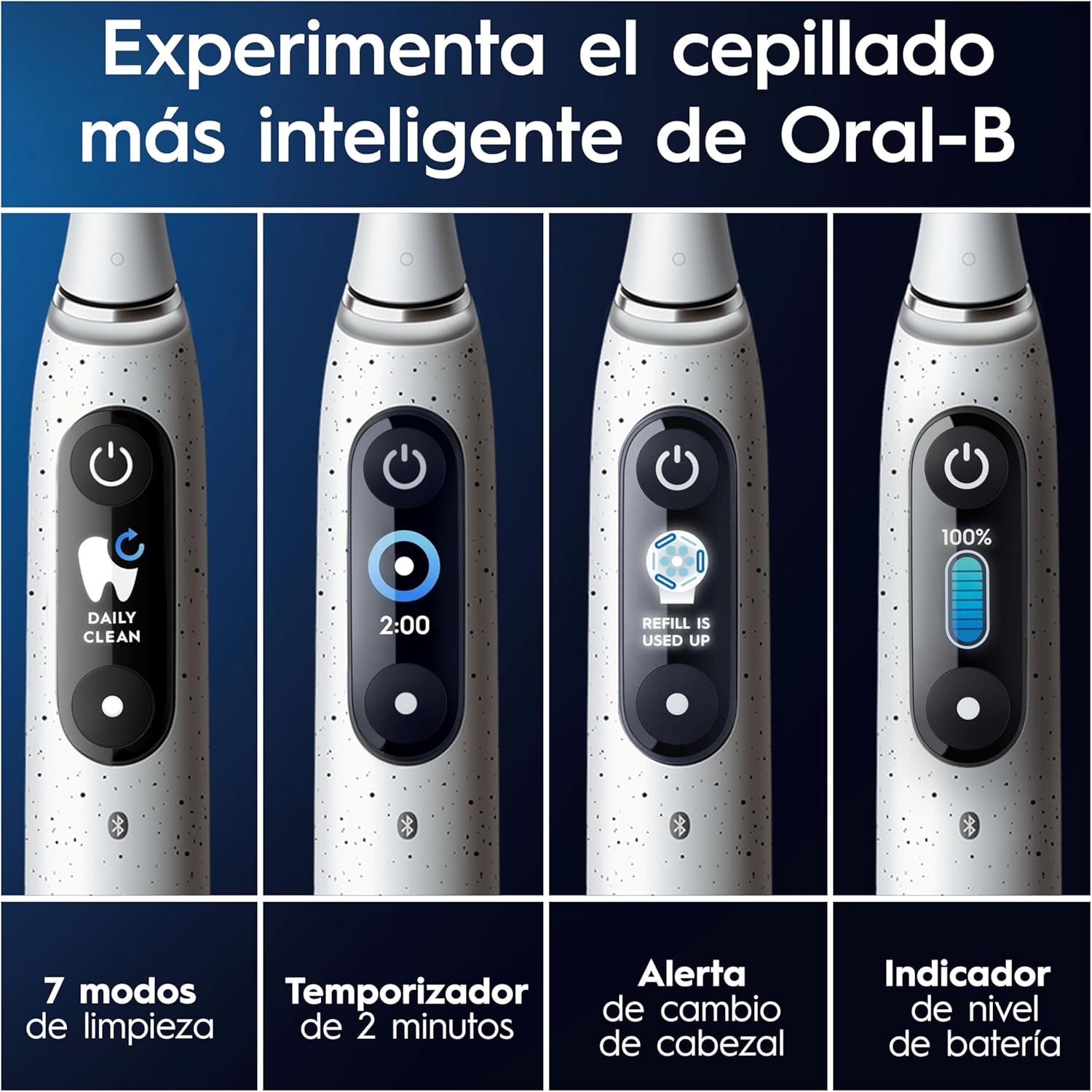 Oral-B iO 10 Electric Toothbrush with Rechargeable Handle, 3 Replacement Heads and Travel Case with Charger, Designed by Braun, Original Gifts for Women and Men - Black