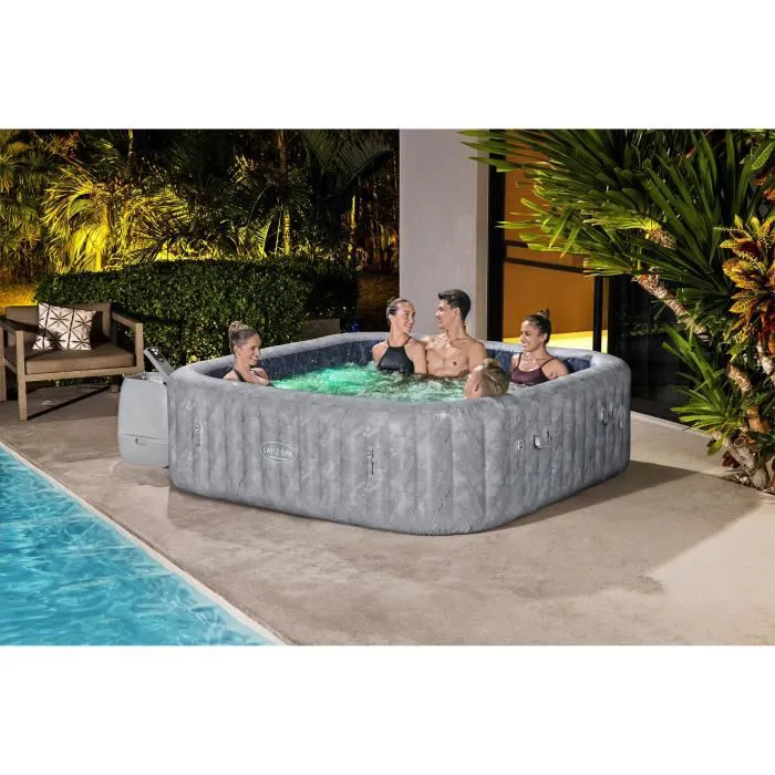 BESTWAY Spa gonflable carré Lay-Z-Spa® San Francisco Hydrojet Pro™ 5 à 7 personnes