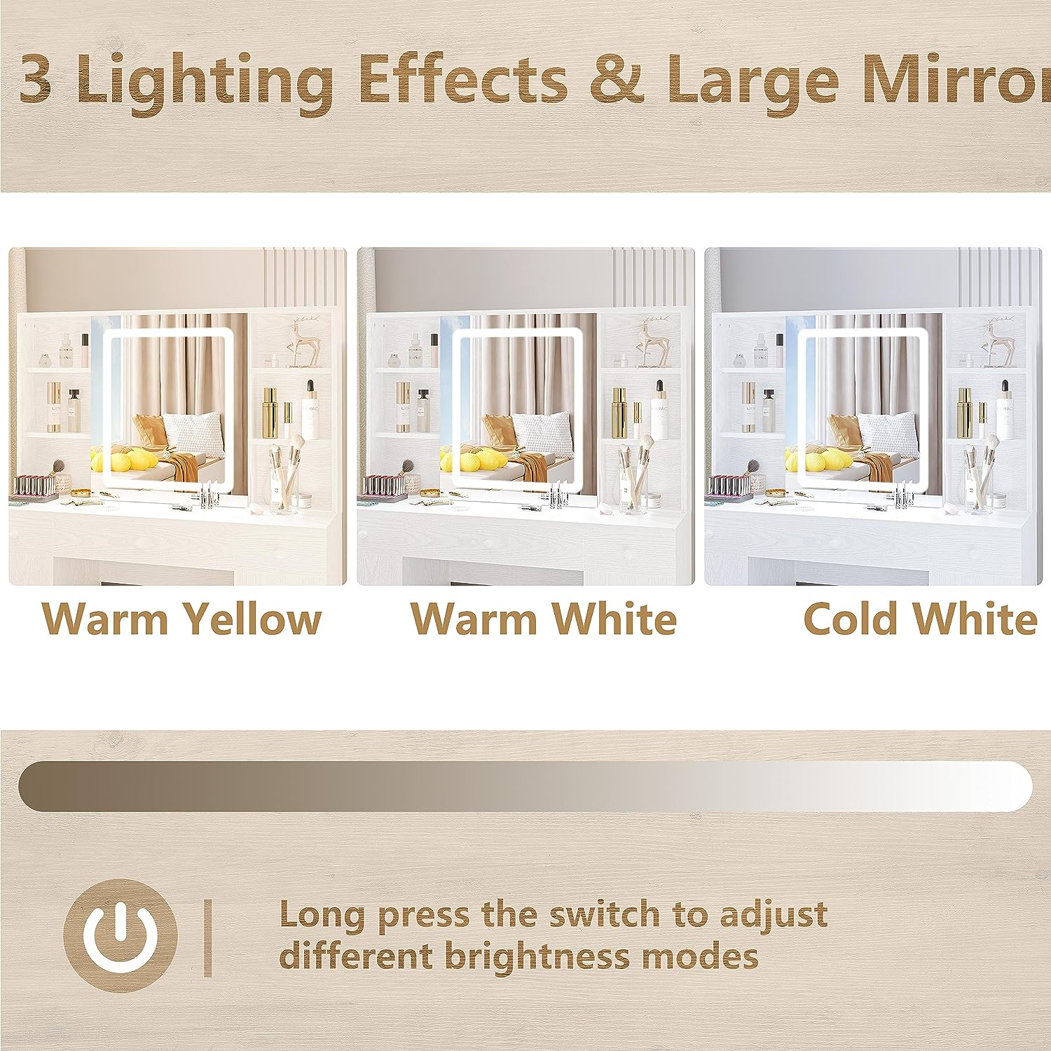 Multifunctional Vanity Mirror dressing table