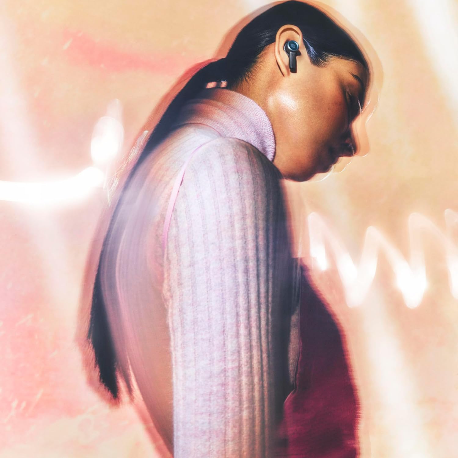 Bang & Olufsen Beoplay EX - High-end Wireless Bluetooth Noise Cancelling Earphones, Playtime Up to 28 Hours, Waterproof Earbuds for Work, Sport and Play with Charging Case - Black Anthracite