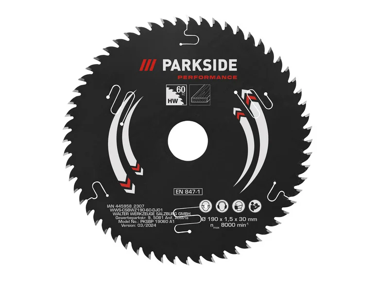 PARKSIDE PERFORMANCE Lame de scie circulaire, 190 mm