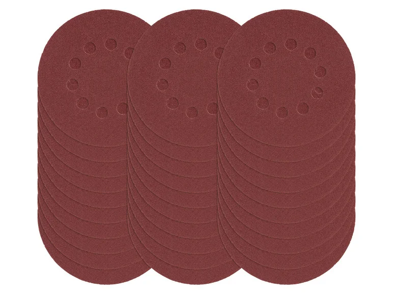 PARKSIDE Set de feuilles abrasives, pour meuleuses excentriques