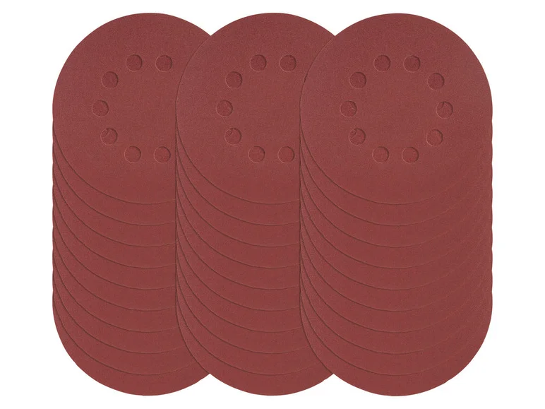 PARKSIDE Set de feuilles abrasives, pour meuleuses excentriques