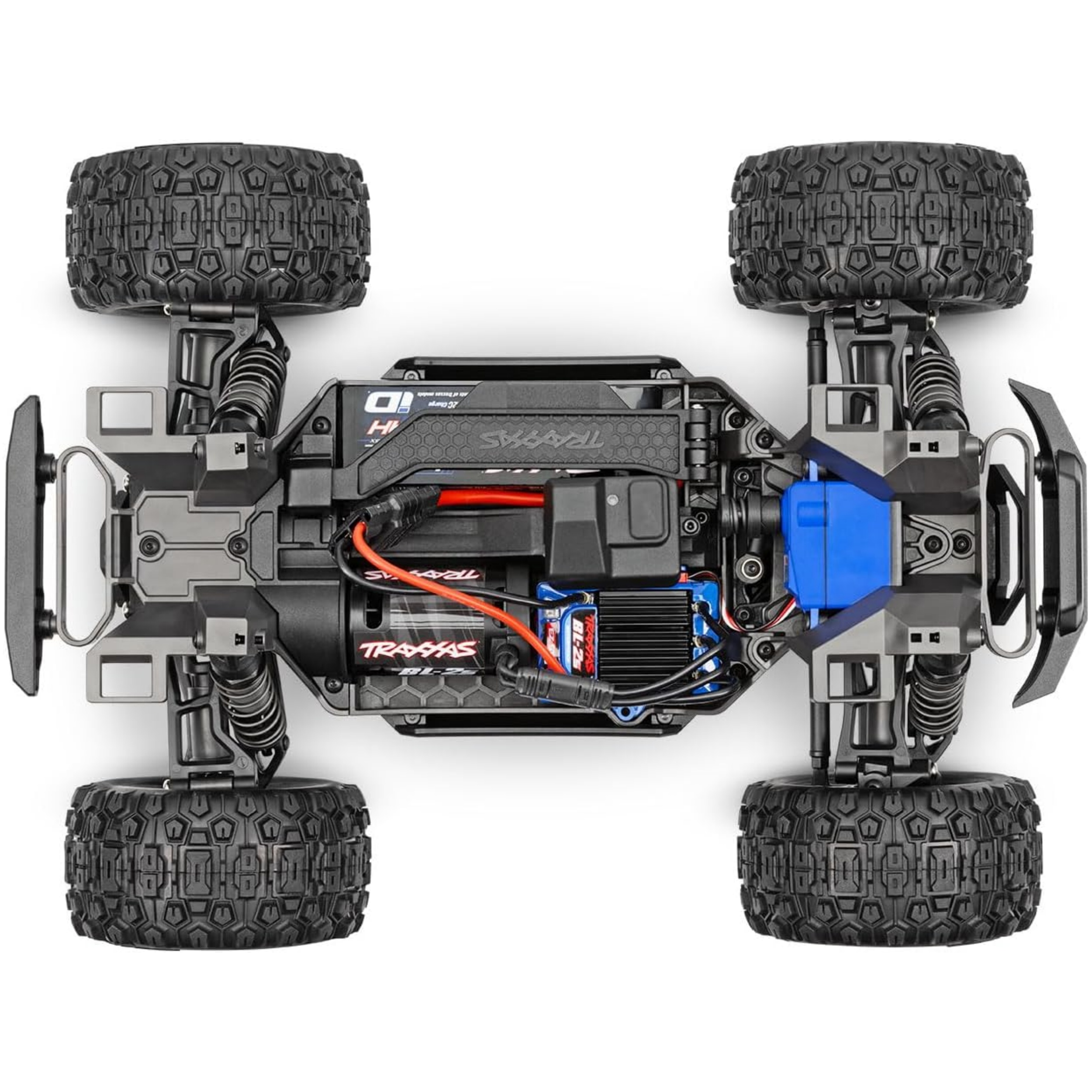TRAXXAS Mini Maxx 4WD Brushless BL-2S RTR 1:12 Monster Truck Blue with Battery + 2A USB/C Charger
