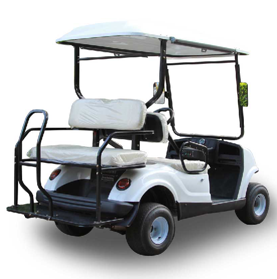 Folding Back Seats Electric Golf Cart 4 Seats Golf Club Car
