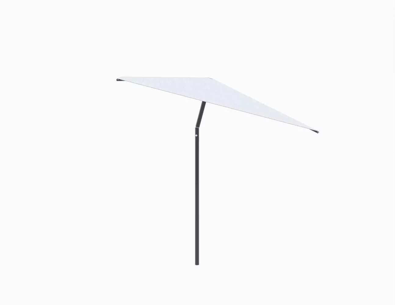Umbrosa Nata center post umbrella with tilt square 2.3m with beige canopy and black frame