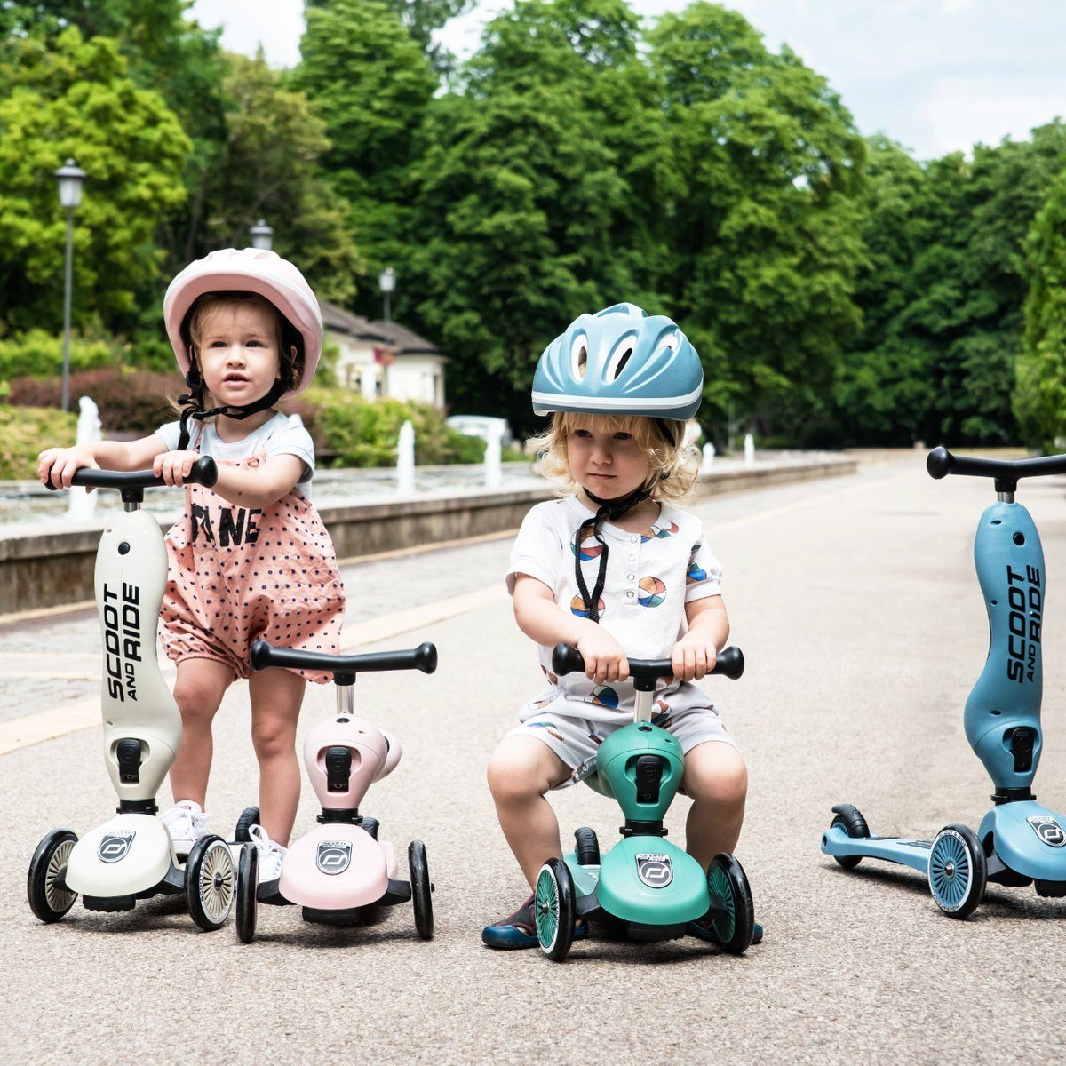 Scoot and Ride Kinderfahrzeug Lauflernhilfe Highwaykick 1 - Lauflernhilfe und Kickboard, Lauflernhilfe und Kickboard in einem
