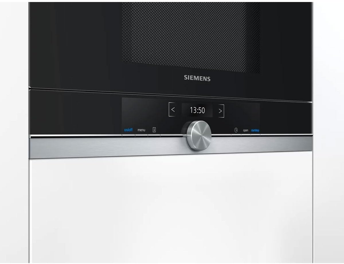 Siemens BF634LGS1 Flush-Mounted Microwave 60 cm Black