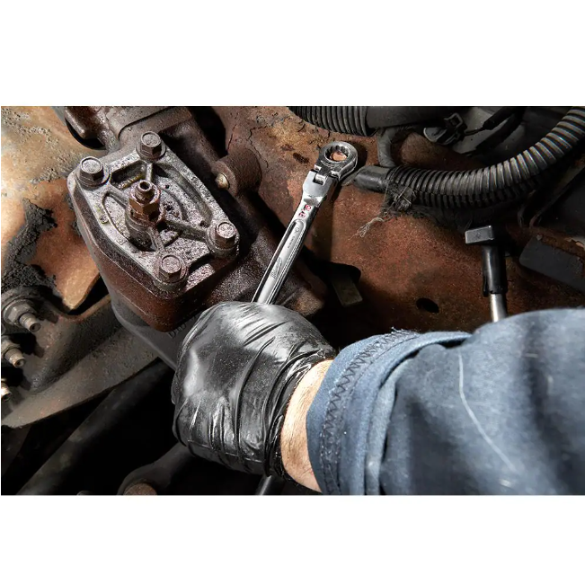 Milwaukee 144-Position Flex-Head Ratcheting Combination Wrench Set SAE and METRIC (30-Piece)