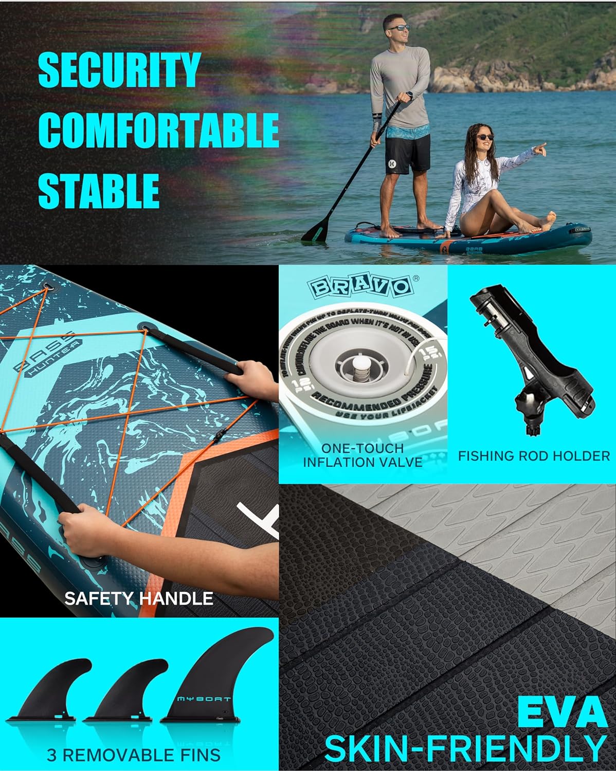 11'6×34×6 Extra Wide Inflatable Paddle Board