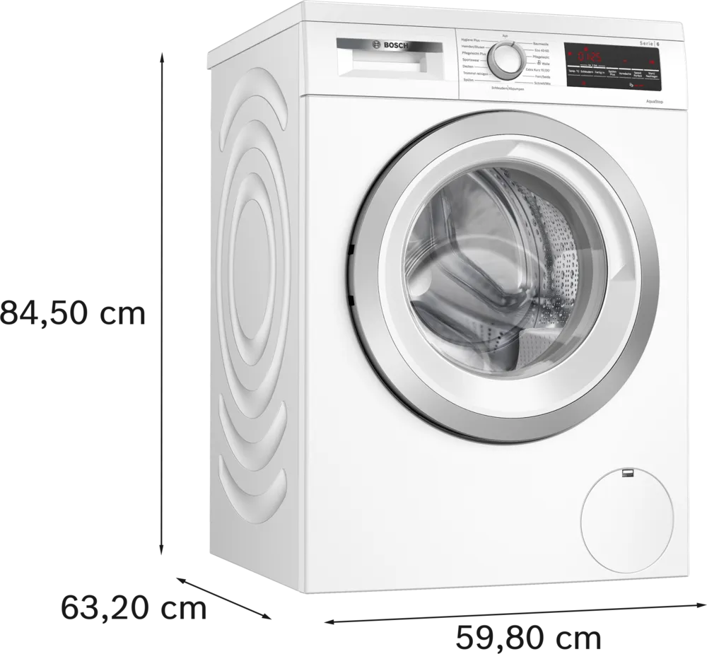 Bosch WUU28T70 Series 6 Washing Machine, 8 kg, 1400 rpm, Undermountable, Quick Wash with SpeedPerfect, Refill Function, Hygiene Plus, Vario Drum, Quiet Thanks to EcoSilence Drive, LED Display, White [Energy Class B]