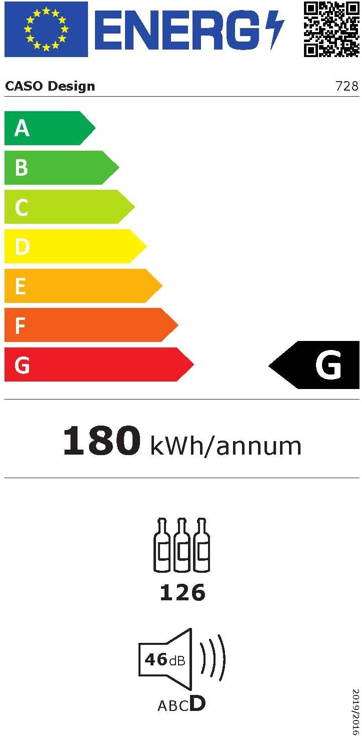 Caso WineComfort 380 Smart - Wine Refrigerator [Energy Class G]