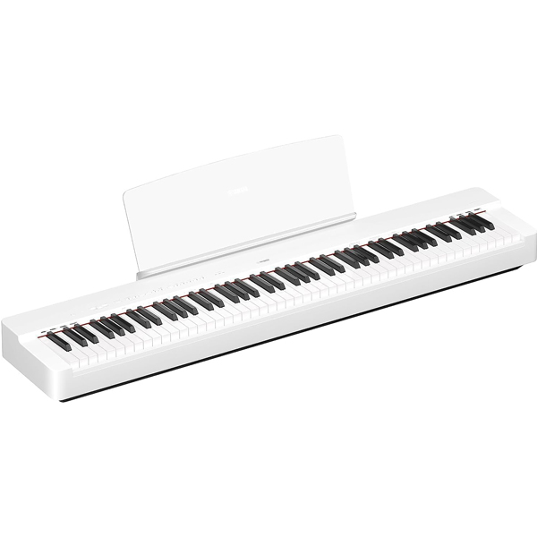 Yamaha P-225 Digital Piano, White - Lightweight and Portable Digital Piano with the Graded Hammer Compact Keyboard with 88 Weighted Keys and 24 Instrument Sounds