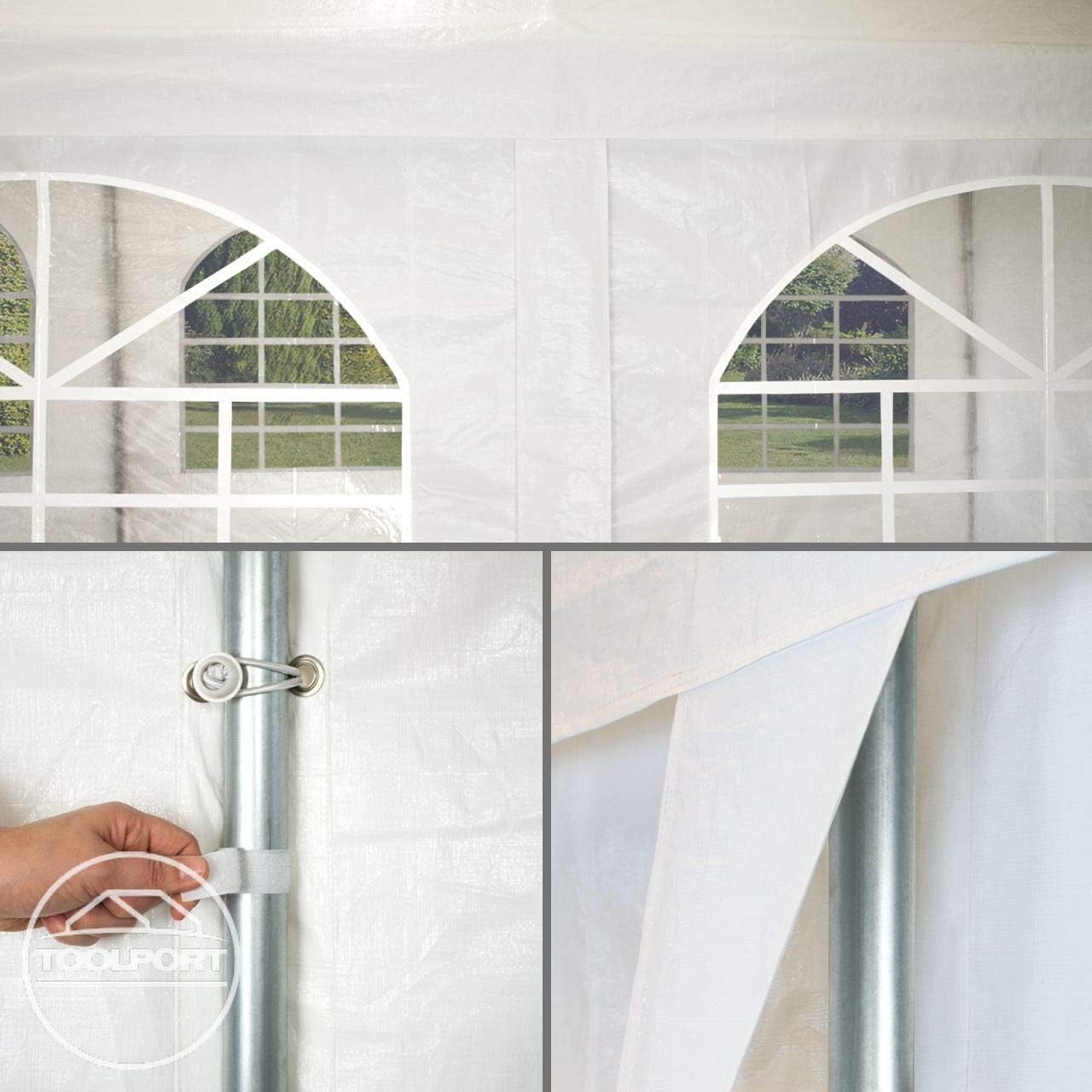 TOOLPORT PE Premium Variant Tent, 6x12 m