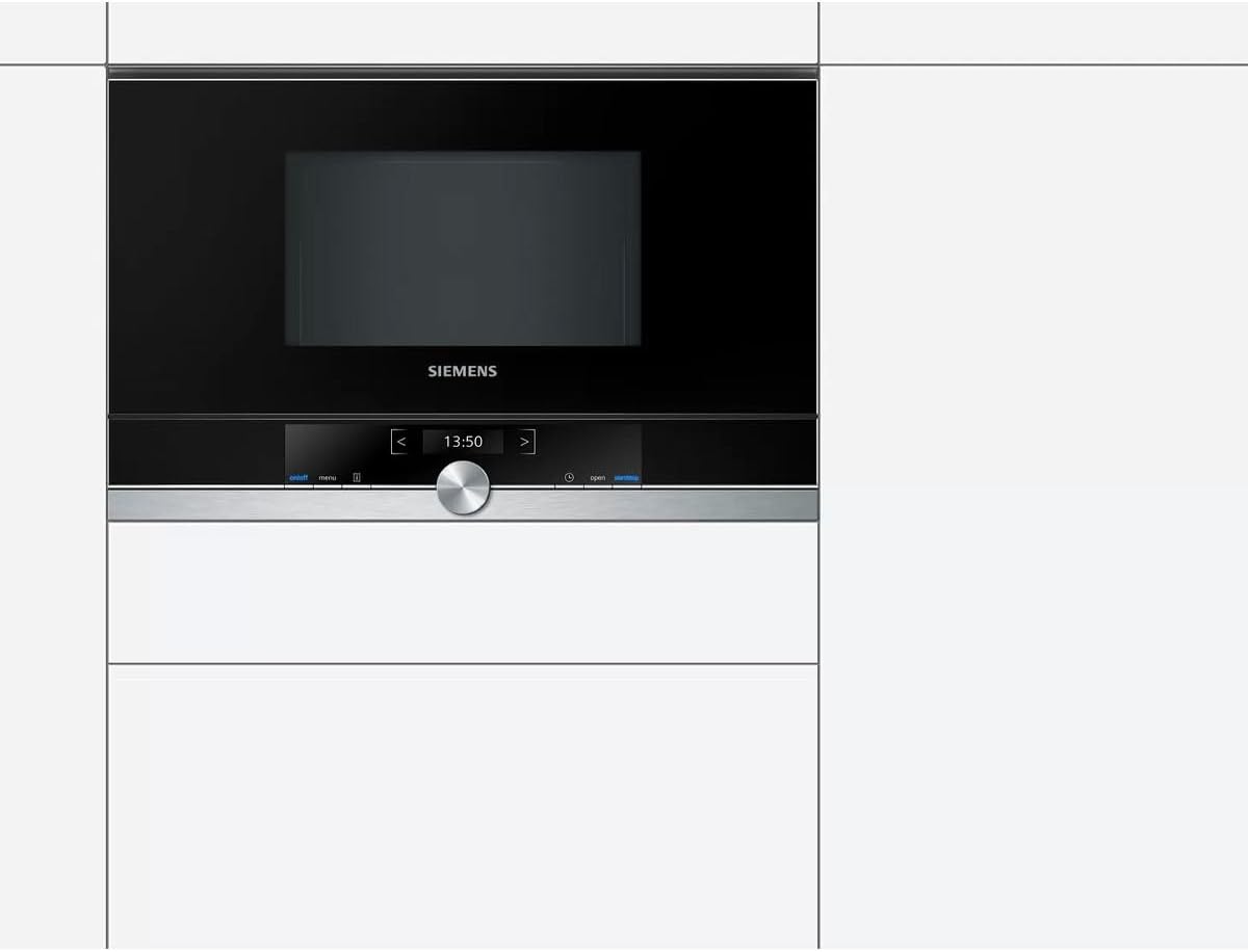 Siemens BF634LGS1 Flush-Mounted Microwave 60 cm Black