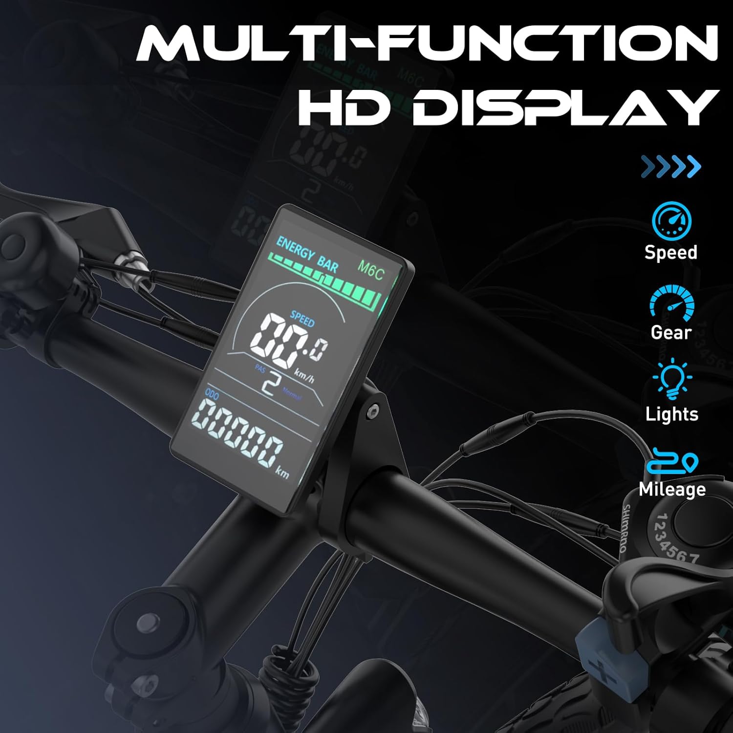 HITWAY E Bike 27.5 Inch Electric Bicycle, 700c E City Bike Pedelec with 36 V 12 Ah Removable Battery, 250 W Motor, 7 Speed Electric Mountain Bike, MTB Ebike for Adults, Range 45-80 km