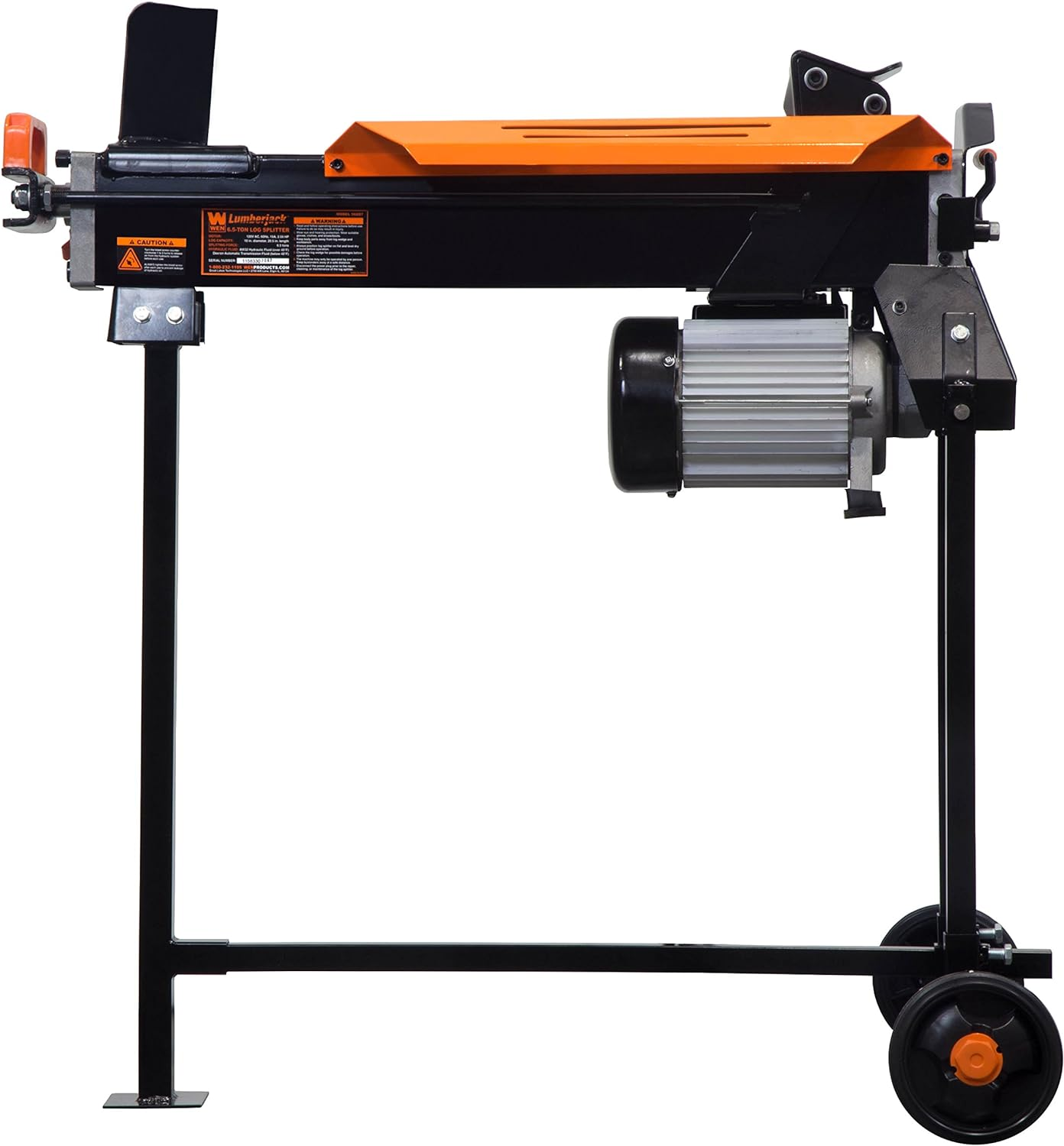 WEN 56208 6.5-Ton Electric Log Splitter with Stand