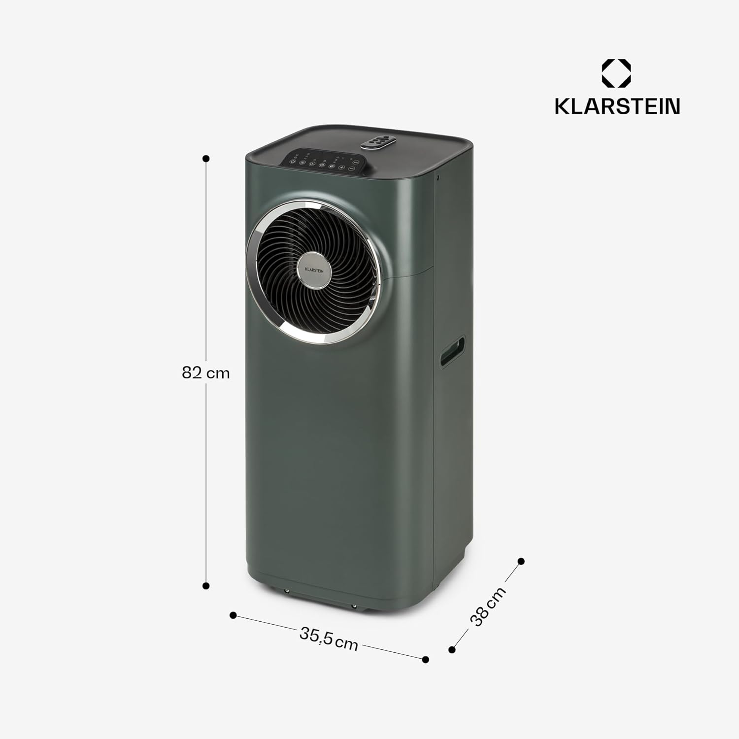 Klarstein Mobile Air Conditioner, 5-in-1 Air Conditioner, Fan, Dehumidifier, Air Purifier & Night Mode, App Control, Home Air Conditioner with Exhaust Hose, Air Conditioner, 10,000 BTU White [Energy Class A]