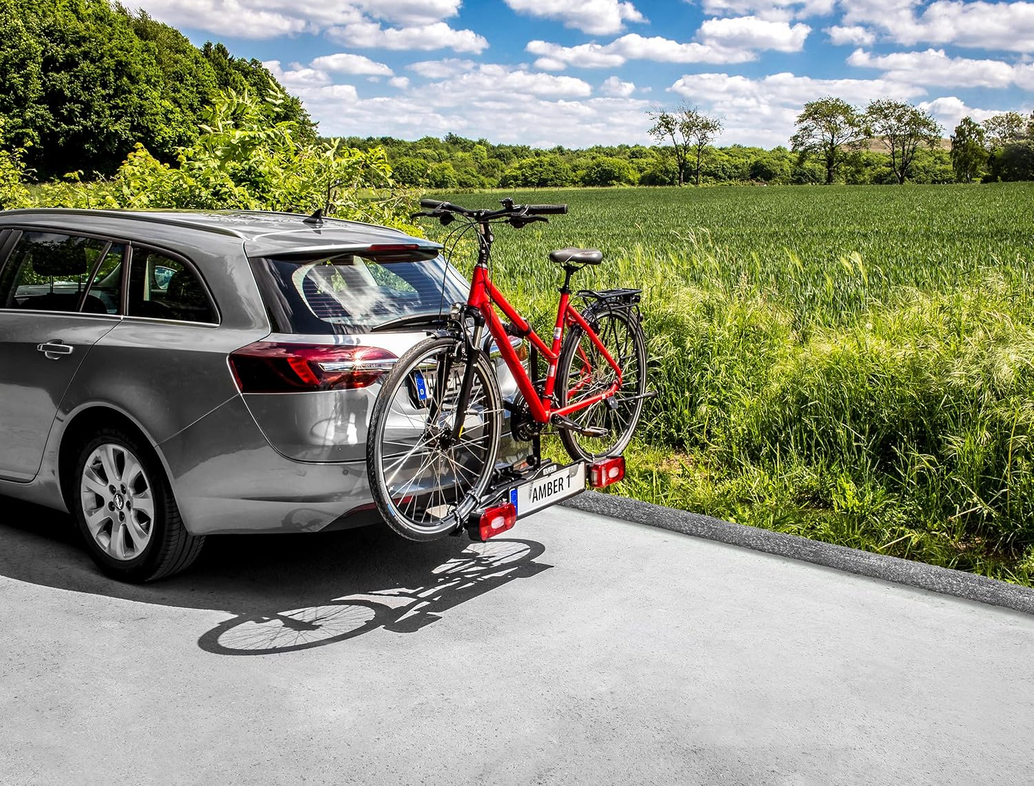 EUFAB 11559 AMBER 1 Bicycle Carrier Suitable for E-Bikes