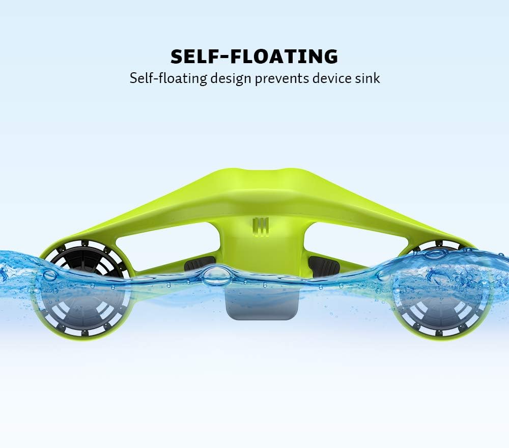 Asiwo Underwater Scooter with Action Camera Mount - Waterproof Dual Motor Sea Scooter for Diving, Swimming, Snorkeling