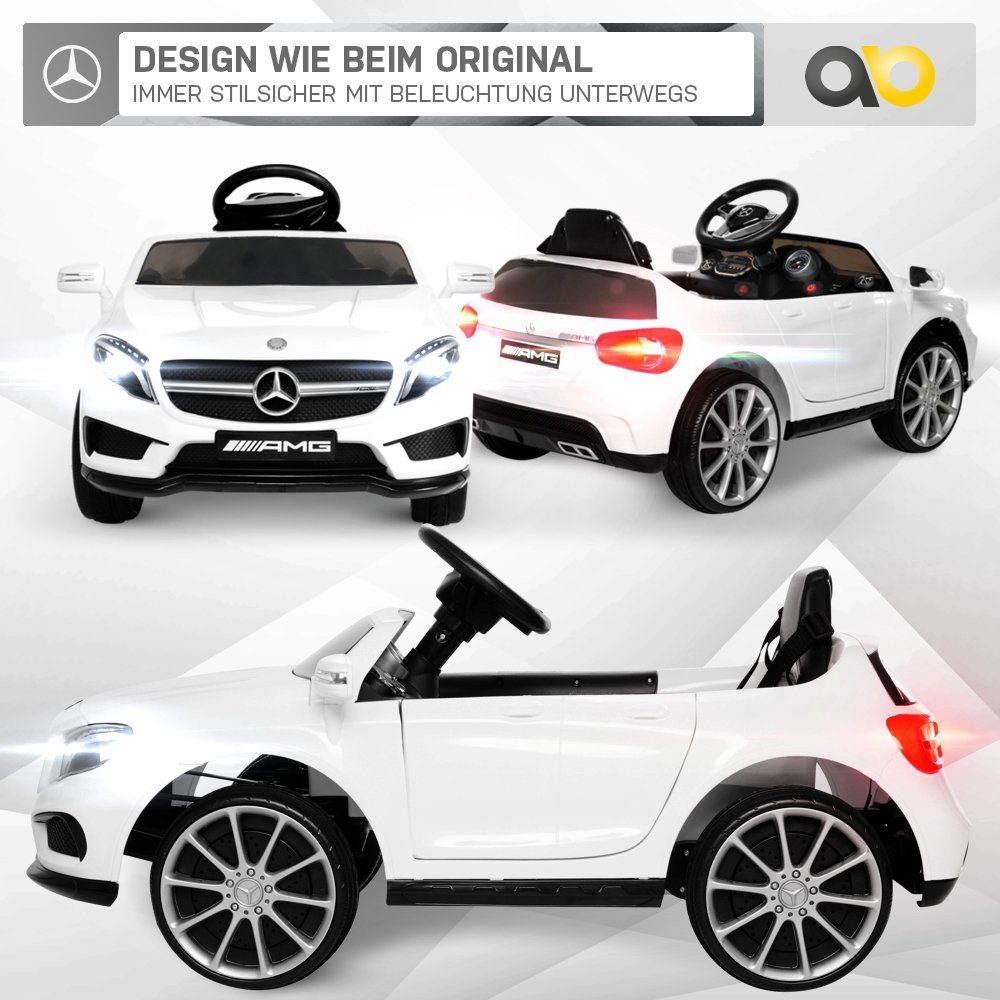 Actionbikes Motors Elektro-Kinderauto Kinderfahrzeug Mercedes GLA 45 AMG Lizenziert 3-5 Jahre, Belastbarkeit 30 kg, (1-tlg), Kinder Spielzeug - elektrisches Fahrzeug 3-6 Km/h - mit Fernbedienung