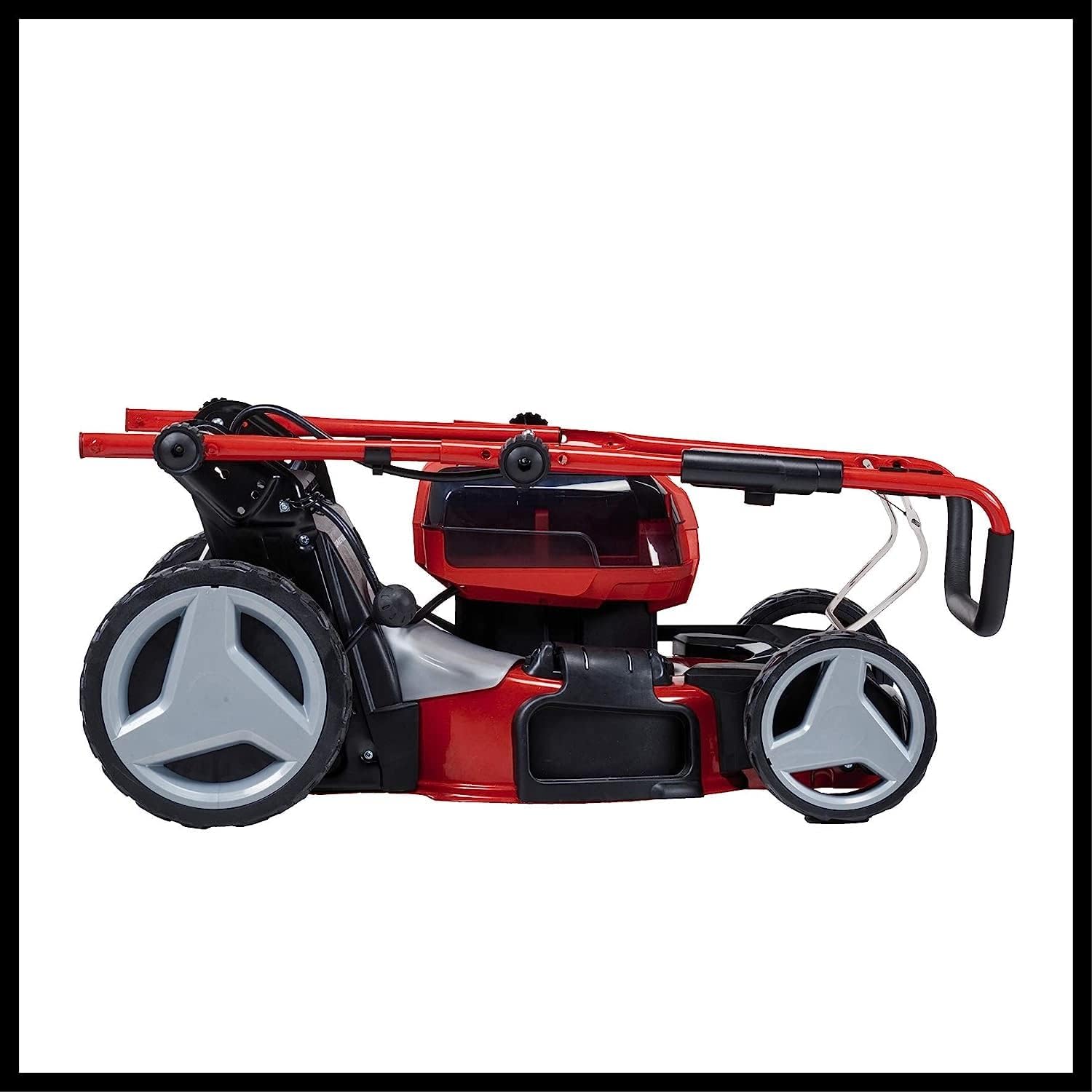 Einhell Cordless Lawnmower GP-CM 36/47 S HW Li Kit Power X-Change (36 V, 47 cm Cutting Width, up to 700 m², Brushless, Wheel Drive, 75 L Collection Basket, Includes 4 x 4.0 Ah + 2 x Twincharger)