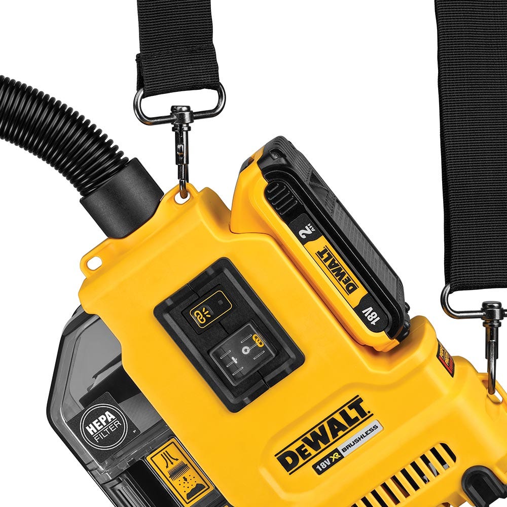 DEWALT 18V Brushless 1 x 2.0Ah Universal Dust Extractor Kit DWH161D1-XE