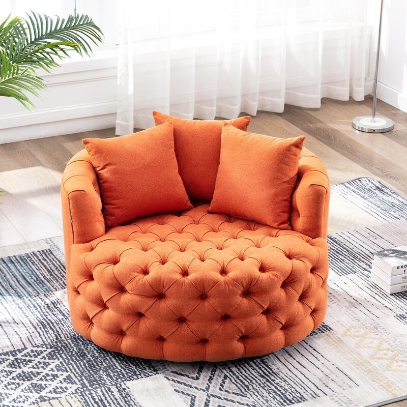 Damis 42.5'' Wide Tufted Oversized Accent Chair