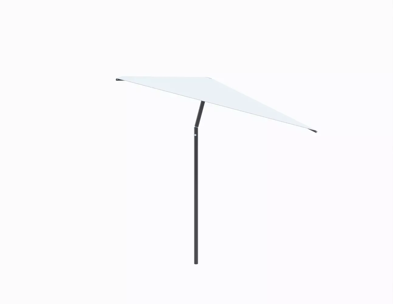 Umbrosa Nata center post umbrella with tilt square 2.3m with beige canopy and black frame
