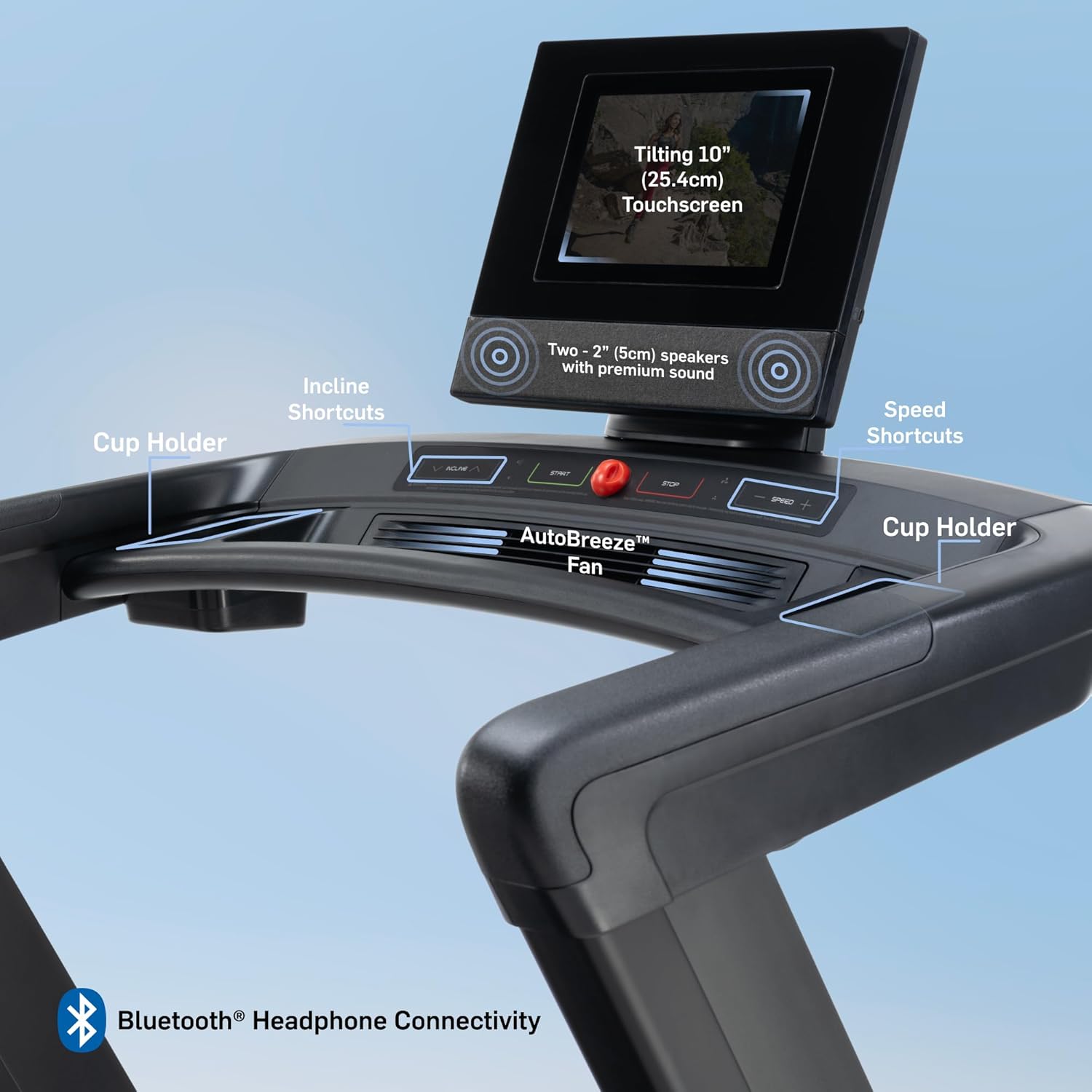 NordicTrack Commercial Series 1250, 1750, 2450: Expertly Engineered Foldable Treadmill, Treadmills for Home Use, Walking Treadmill with Incline, Superior Interactive Training Experience