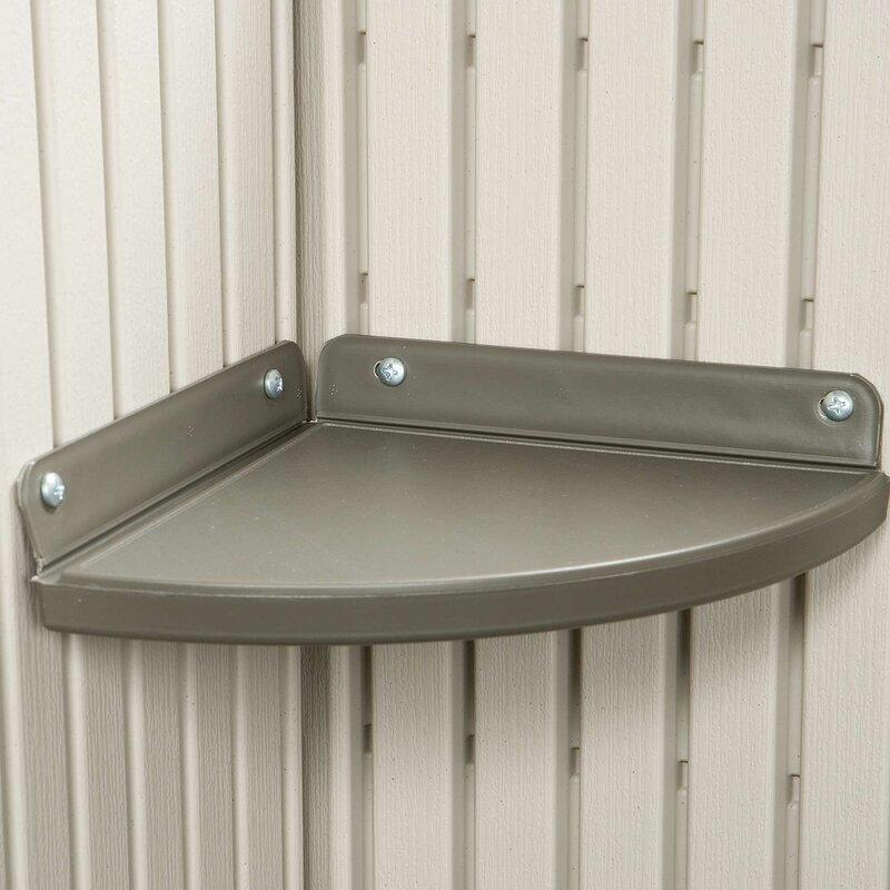 8 Ft. W x 10 Ft. D Plastic Traditional Storage Shed