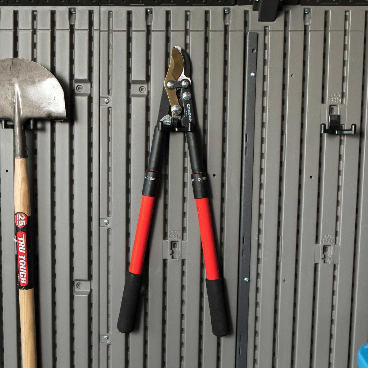 Lifetime garden house Mars grey plastic W/H/L: approx. 242x242x227 cm