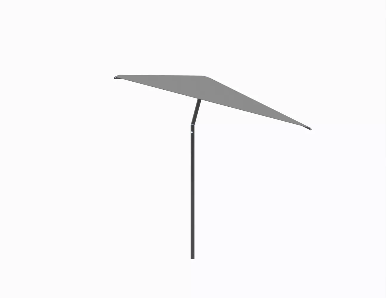 Umbrosa Nata center post umbrella with tilt square 2.3m with beige canopy and black frame