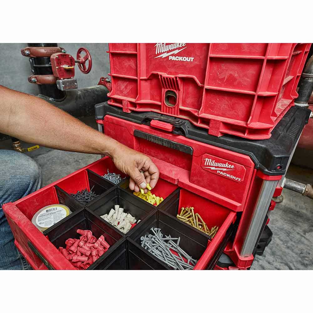 MILWAUKEE Drawer Dividers for PACKOUT™ 2-Drawer Tool Box 48228472