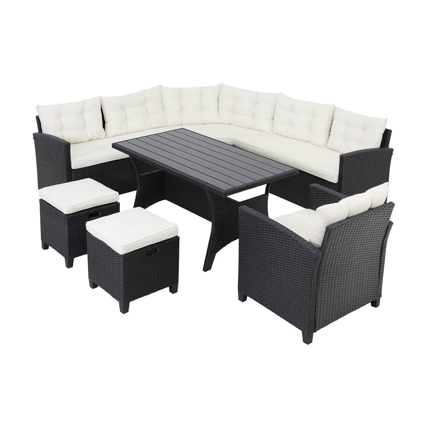 CASARIA® Premium Poly Rattan Garden Furniture
