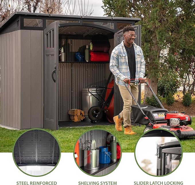 Lifetime 8 x 5 Ft. Modern Outdoor Storage Shed
