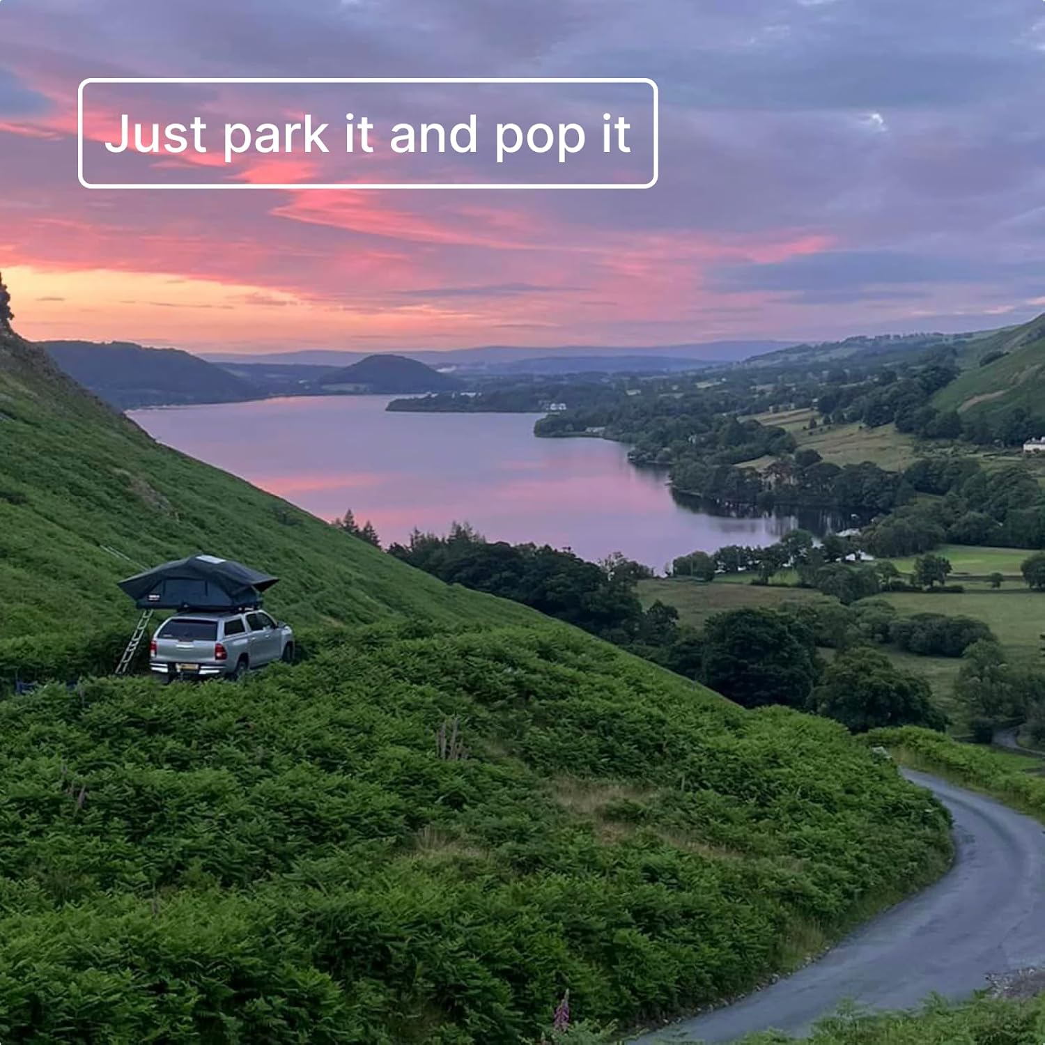 TentBox Car Roof Tent Lite XL - For 4 People - TentBox Car Roof Tent, Four Seasons, Car Camping - Tent Roof Box with Skylight to Watch the Stars - 2 Minutes Assembly