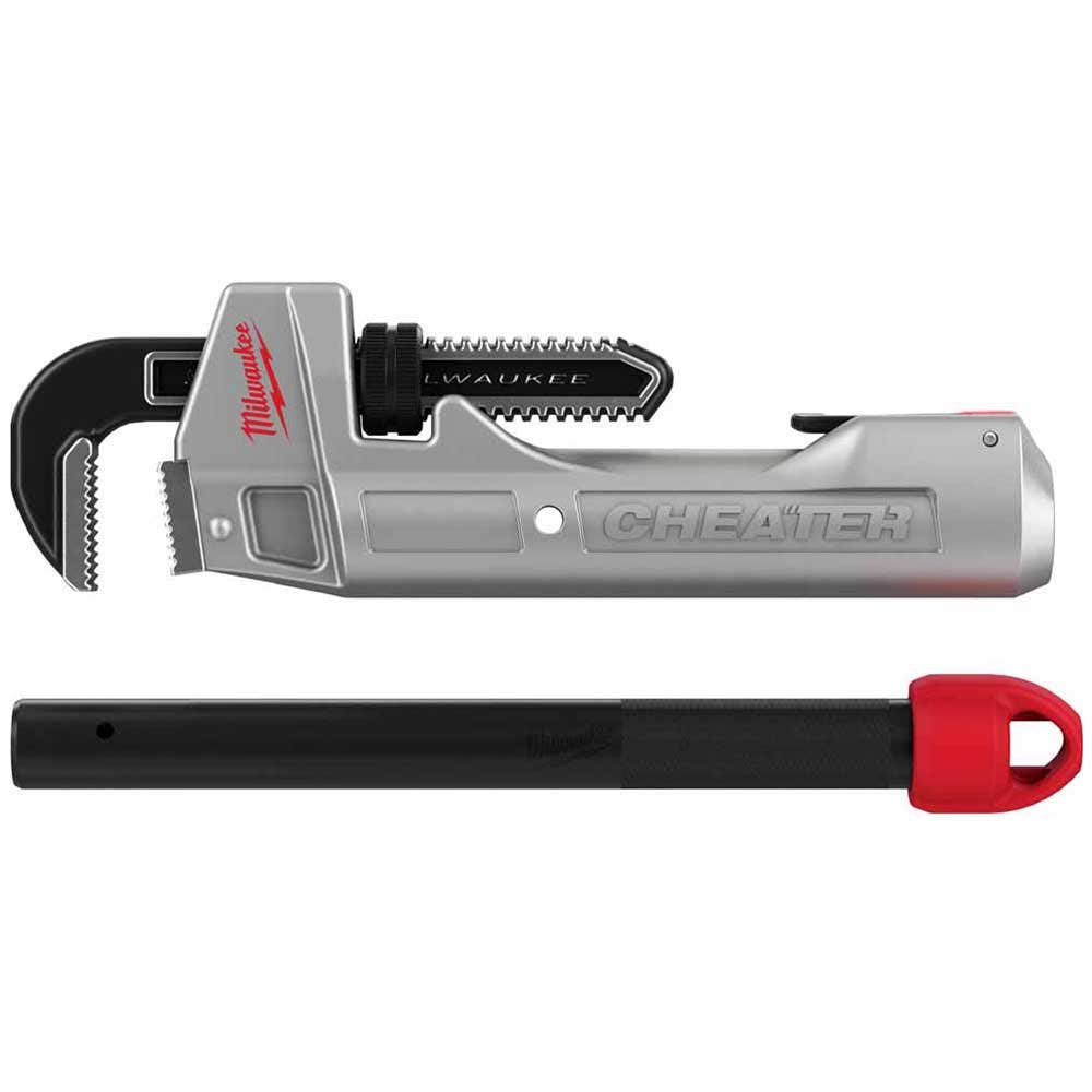 MILWAUKEE Cheater Aluminum Pipe Wrench 48227318