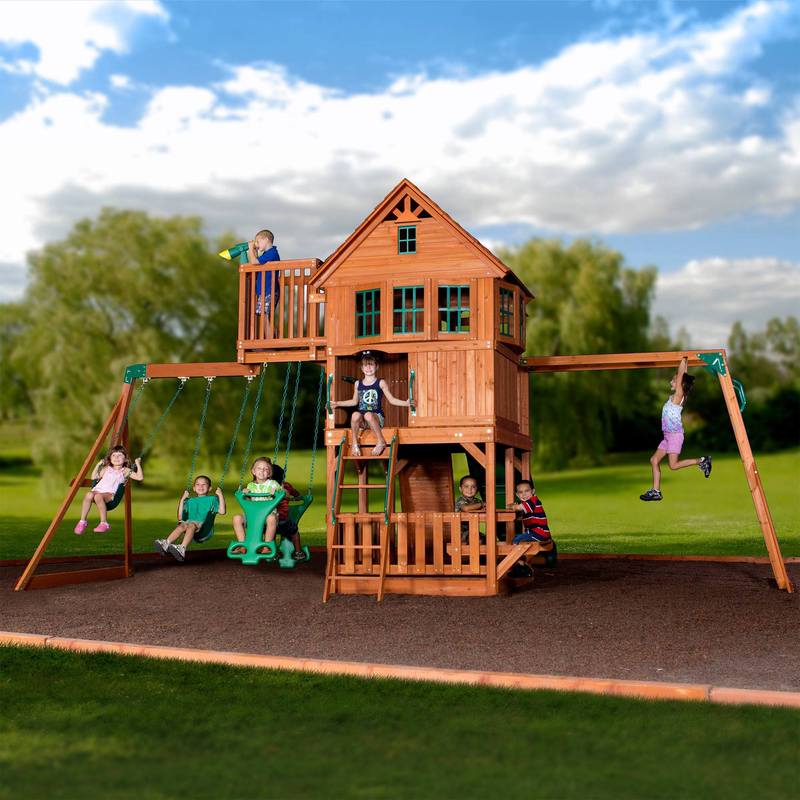 Skyfort II Wooden Swing Set