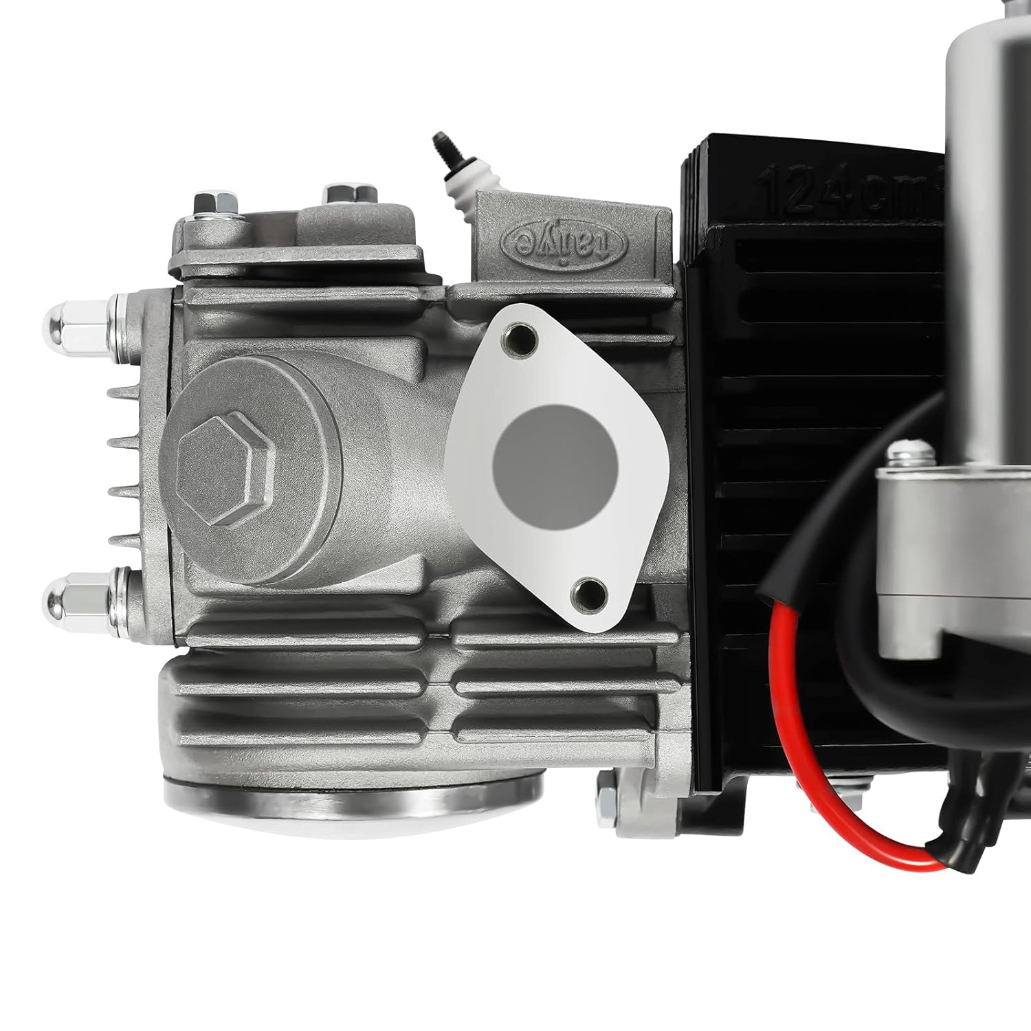 125cc 4-Takt-Motor, Einzylinder Pocket Bike Motoren, Dirtbike Motor 3 Gänge + 1 Rückwärtsgang mit Luftgekühlt CDI Zündung Elektrischer Start…