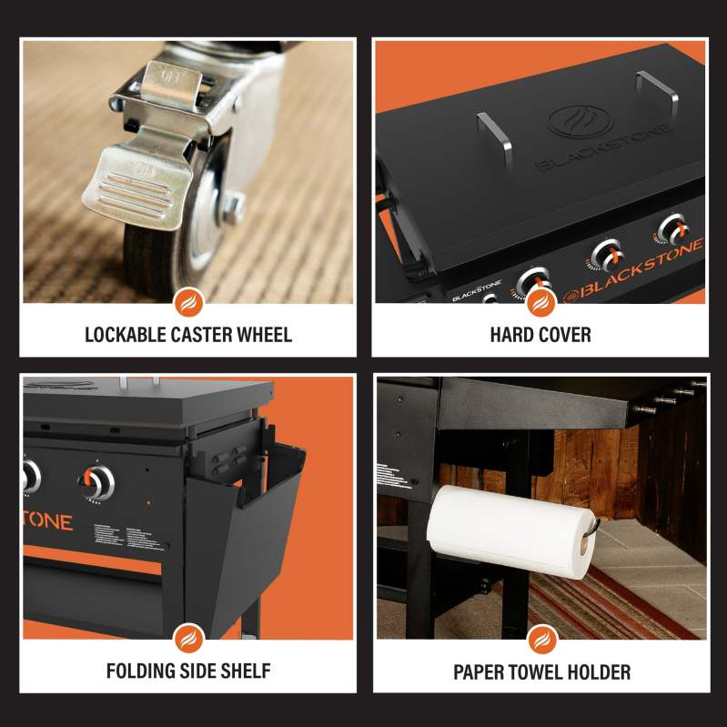 Blackstone 4-Burner 36 Griddle Cooking Station with Hard Cover