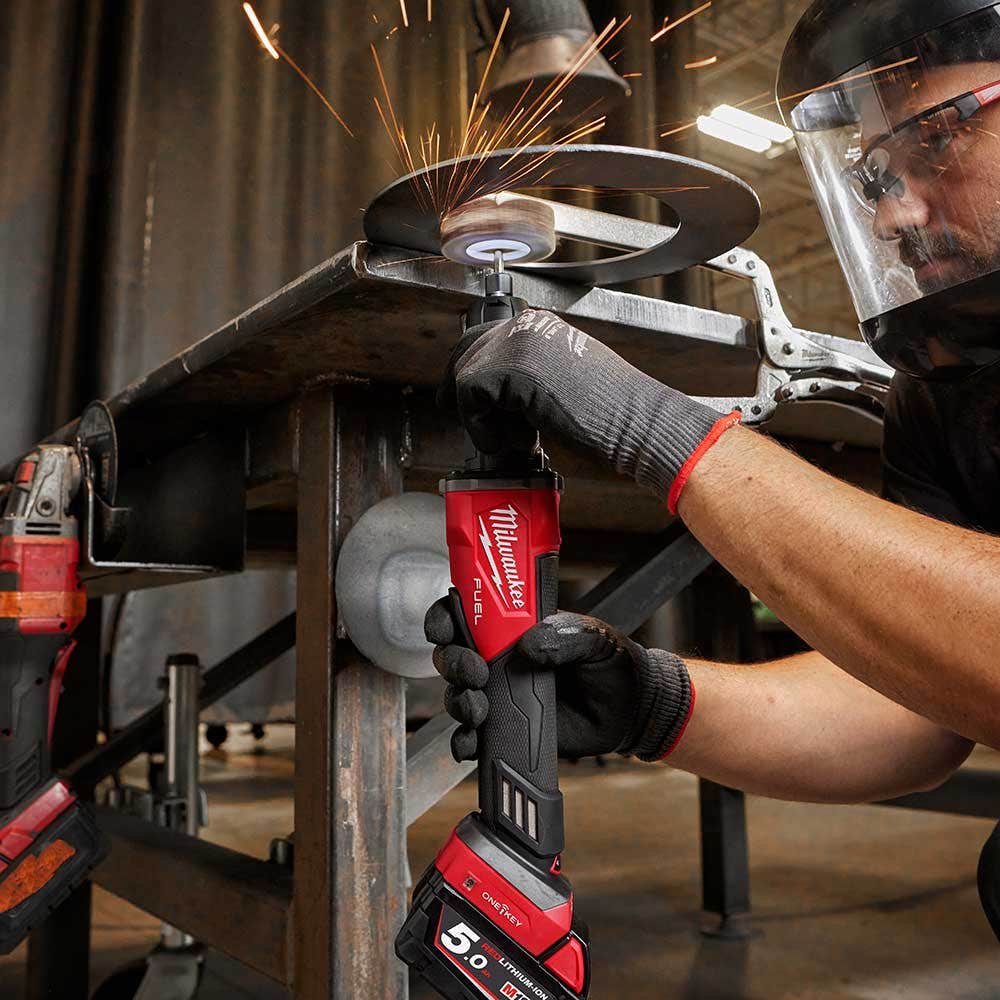 MILWAUKEE 18V FUEL™ 1/4" Braking Die Grinder w/ Deadman Paddle Switch Skin M18FDGROVPDB0