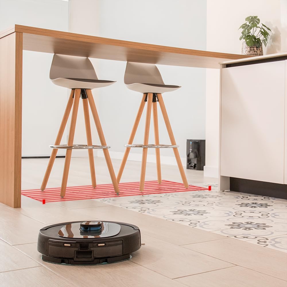 Cecotec Robot Aspirador con Navegación Láser y Base Autovaciado Conga 8290 Immortal Ultra Power Home Genesis T