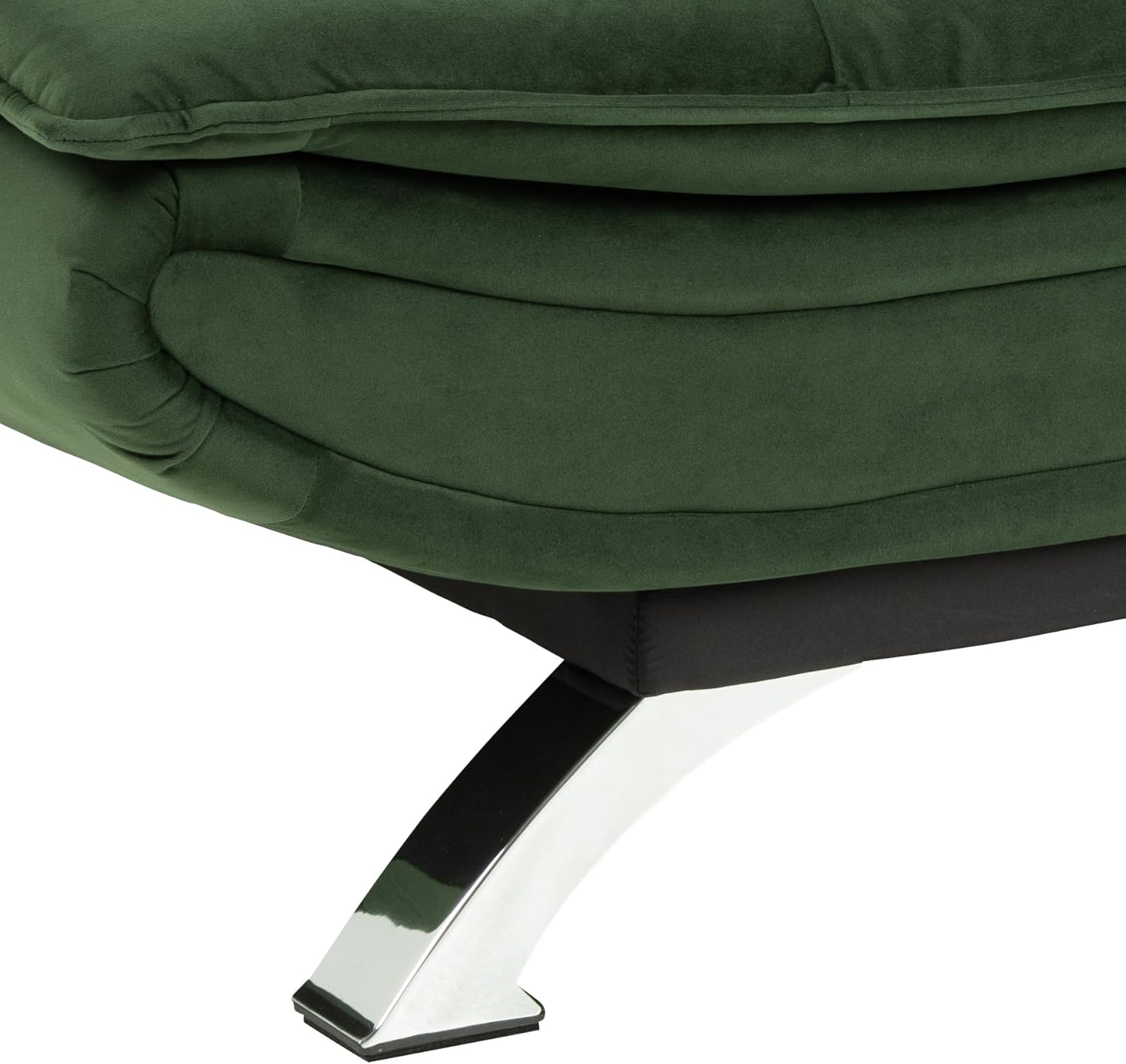 AC Design Furniture Jasper Sofa Bed W: 196 x H: 91 x D: 96 cm, Dark Grey/Black, Fabric/Metal