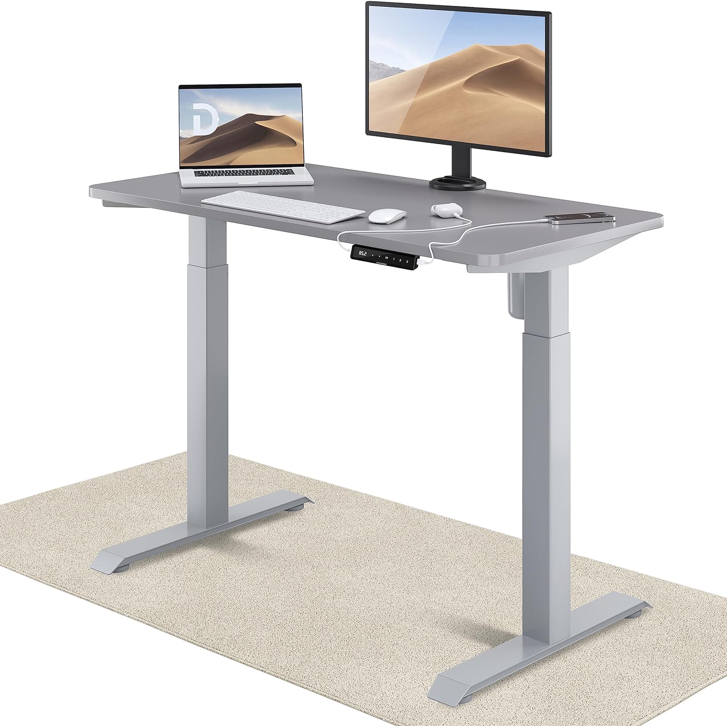 Desktronic Height-adjustable desk 120x60 cm - Stable desk