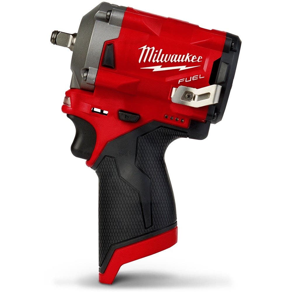 MILWAUKEE 12V FUEL™ 2 X 2.0AH 3/8" Stubby Impact Wrench Kit M12FIW38-202B
