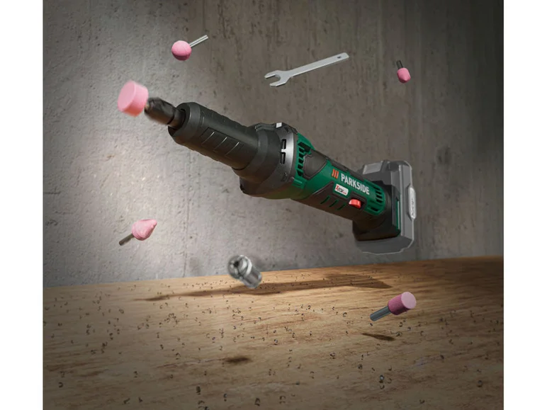 PARKSIDE Meuleuse droite sans fil PGSA 20-Li A1, sans batterie ni chargeur, 20 V