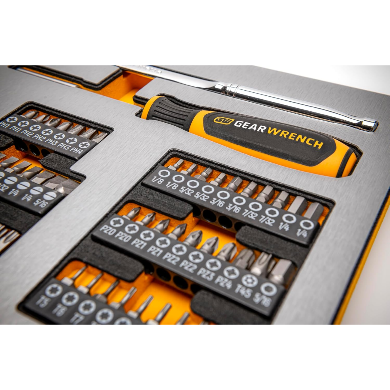 GEARWRENCH 1268 Piece Master Mechanics Tool Set in Premium Modular Foam Trays with GSX Mobile Tool Storage