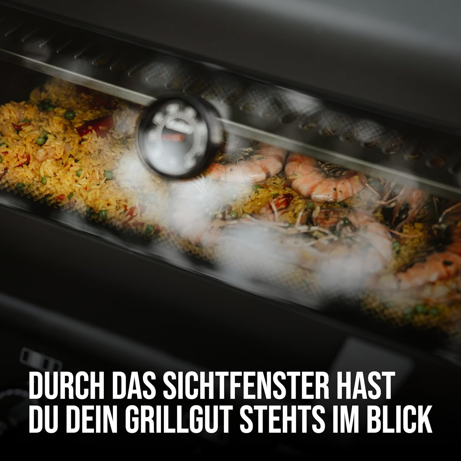 Enders® Gasgrill MONROE PRO 3 SIK TURBO SHADOW, 3-Brenner, Infrarot-Backburner, Seitenkocher, PanoVision Sicht, SWITCH GRID™ mit Sear Grate, HEAT RANGE™, 800 °C TURBO ZONE™, SIMPLE CLEAN™ #8381